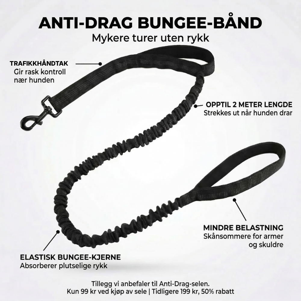 TacDogs Anti-trekk & Finn Hjem-sele