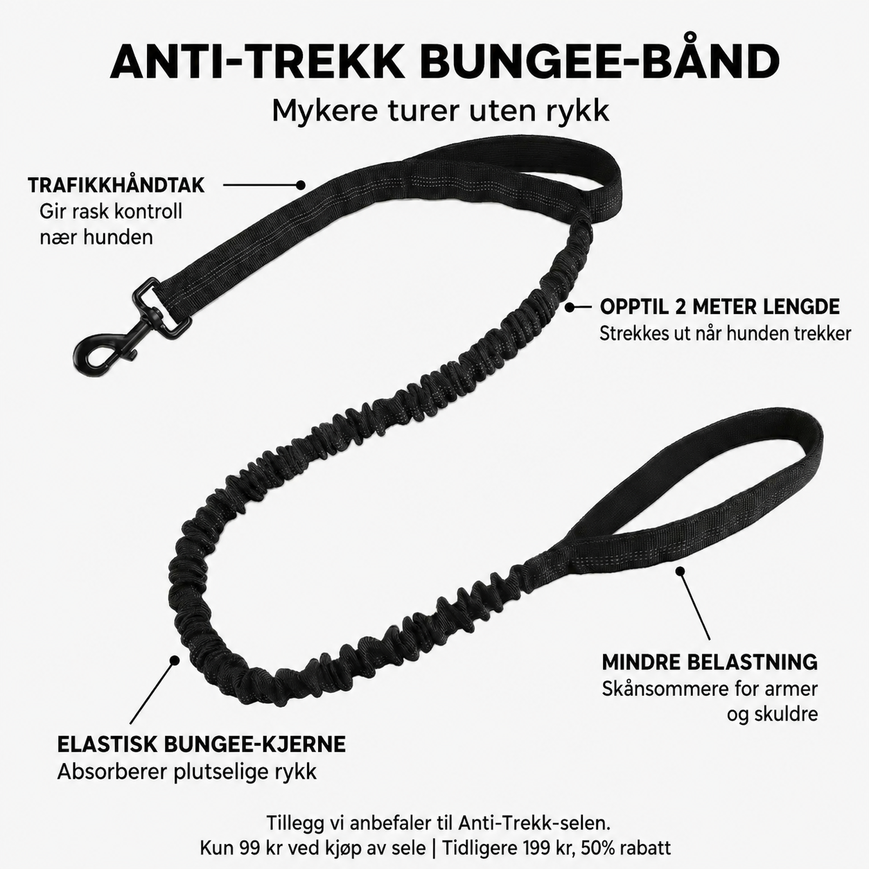 TacDogs Anti-trekk & Finn Hjem-sele