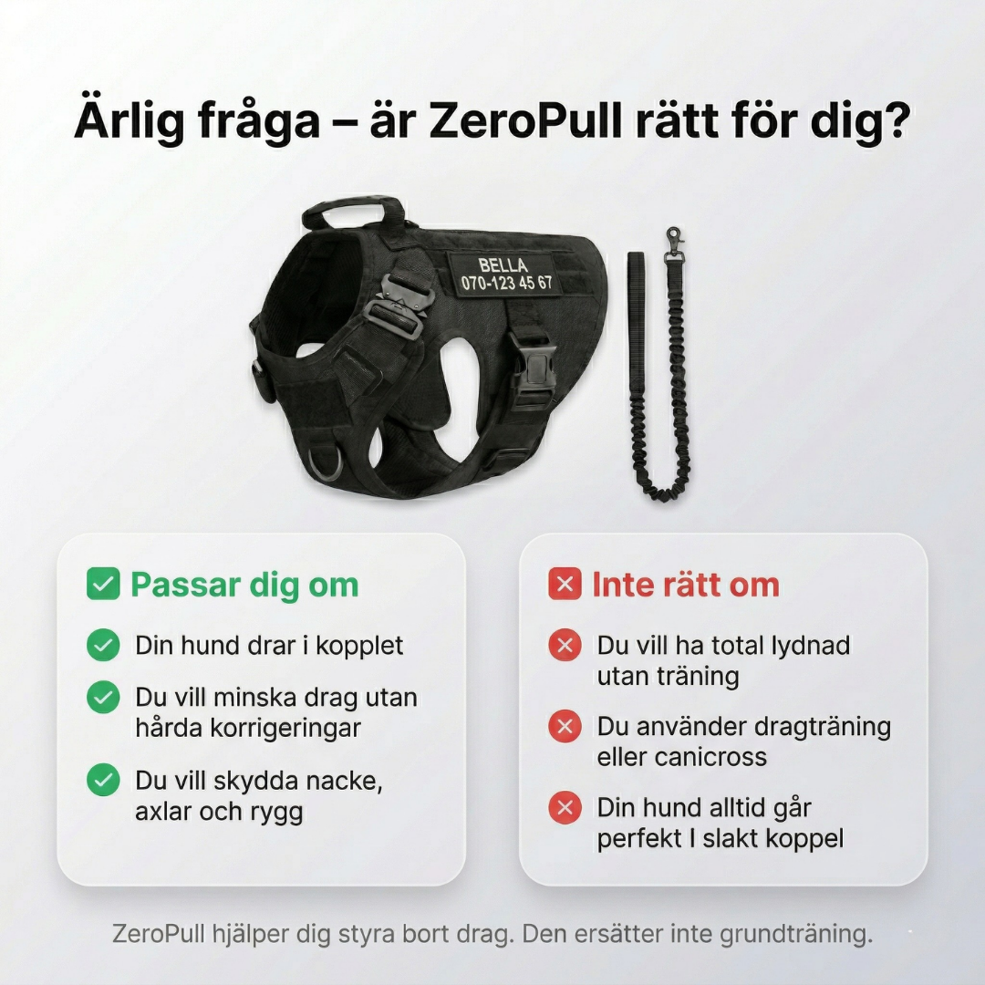 TacDogs Anti-trekk & Finn Hjem-sele